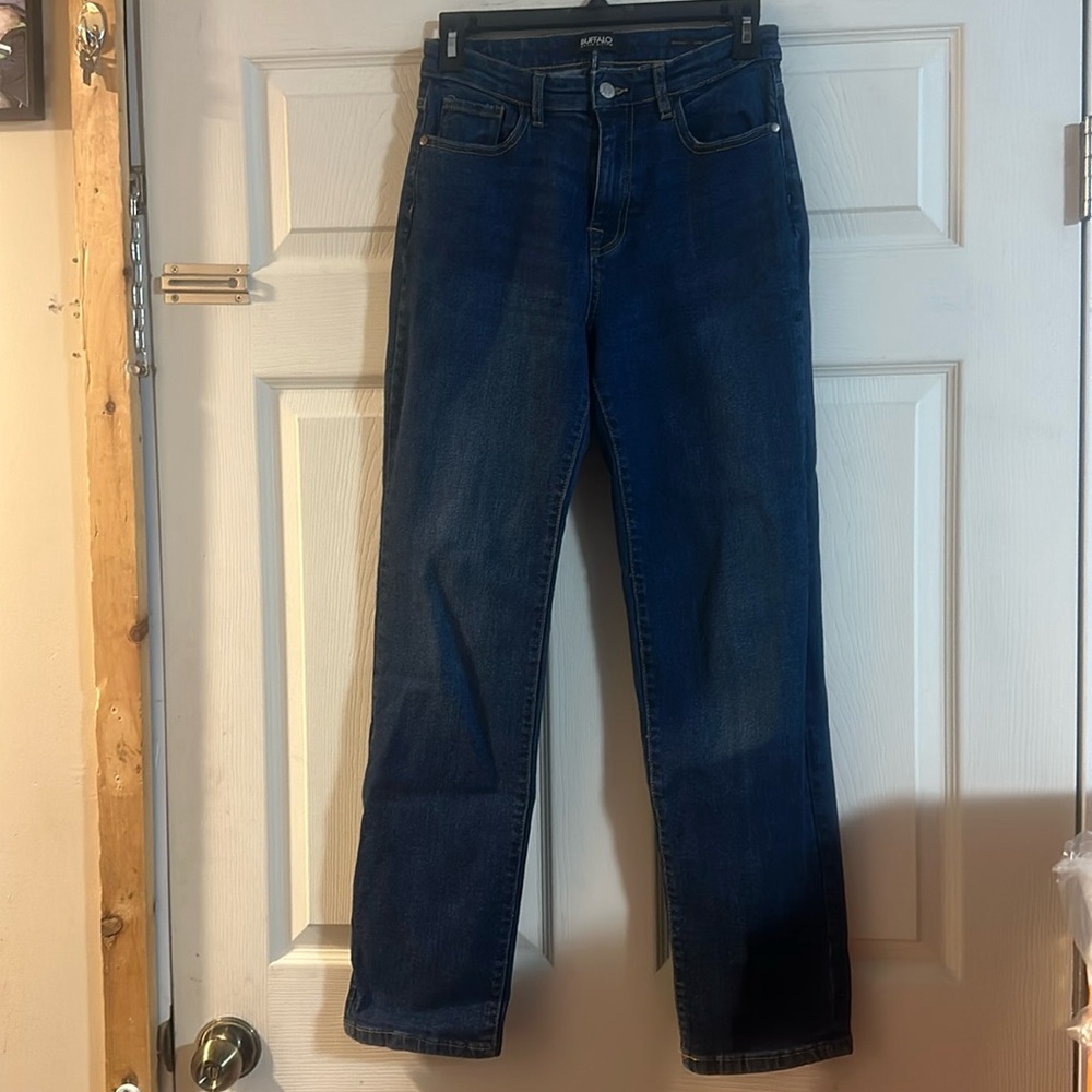 BUFFALO DAVID BITTON BROOKE SEMI HI RISE SLIM STRAIGHT JEANS: EUC: SZ 26